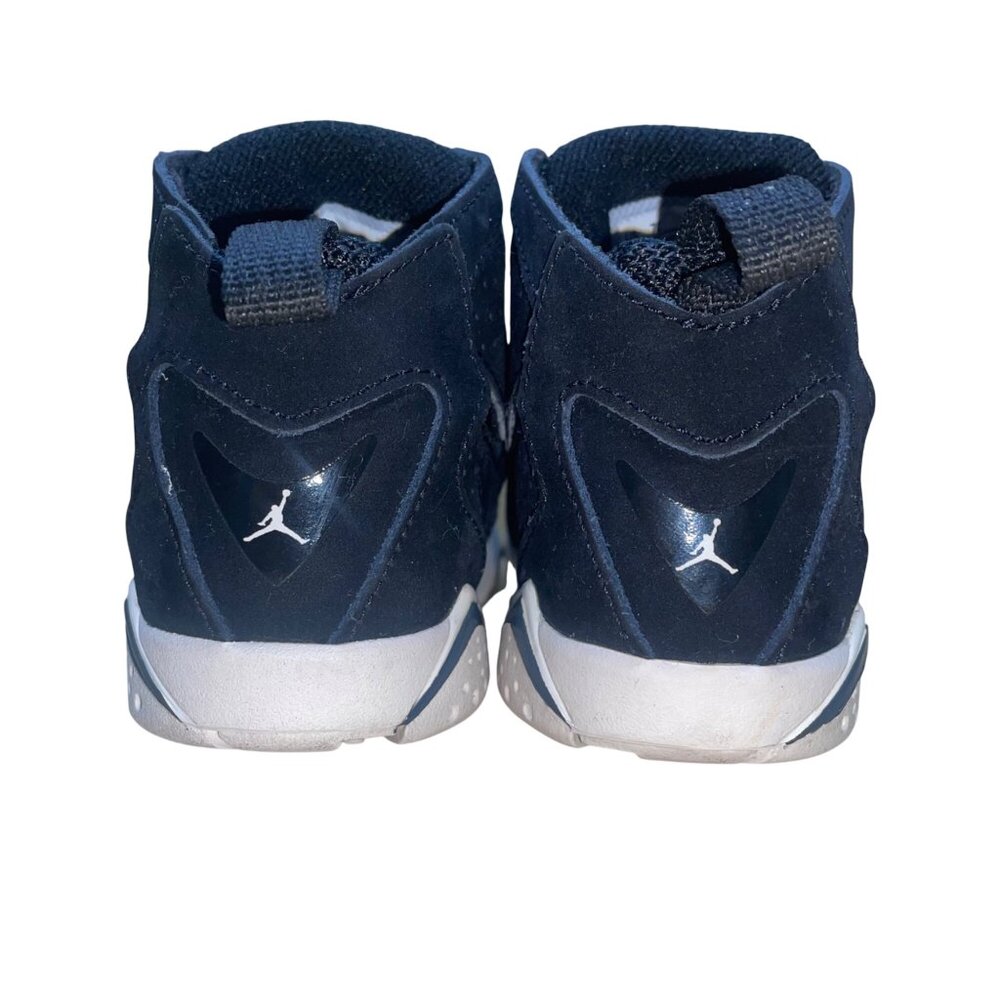 Air Jordan Kids Black Suede Sneakers Lace-Up Basketball Shoes Size 7C - Picture 7 of 8